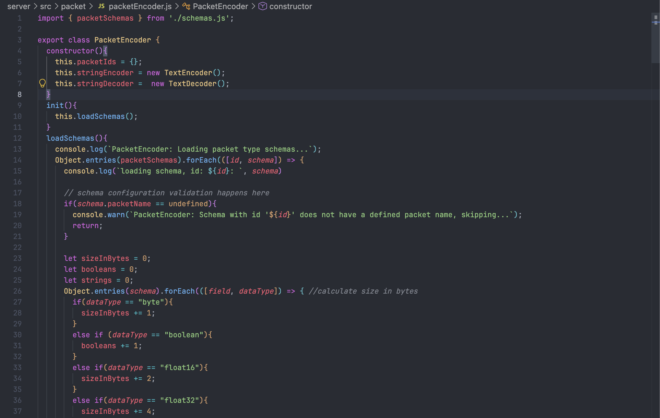 Screenshot of Packet Wisp